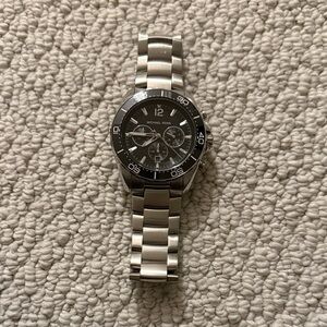 Michael Kors Black Dial Silver Bracelet Watch